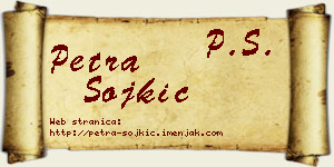 Petra Sojkić vizit kartica